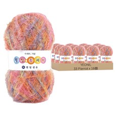 YEONIL 樂活菜瓜布紗線, 33 Pierrot, 16個