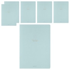 日本 MIDORI 點點彩色筆記本 A5 15275, 藍色, 6本