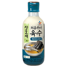 CJ 鯷魚海帶湯底調味料 Sandarae 從頭開始 9種自然食材熬煮, 525g, 1瓶