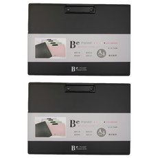 JOY STAR Be Myself 橫式板夾 A4 JF-53B, 黑色, 2個