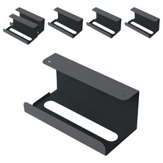 葉子小舖 北歐純色系壁掛衛生紙架, 6個, 黑色