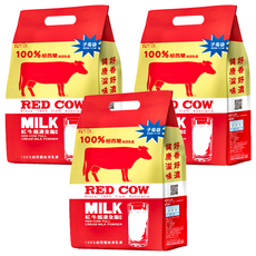 RED COW 紅牛 超濃全脂奶粉, 2kg, 3包