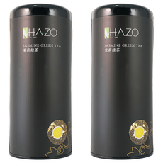 HAZO 茉莉綠茶 Jasmine Green Tea, 茶湯甘甜醇香，品嘗茉莉花香，台灣產 100g, 1罐, 2罐