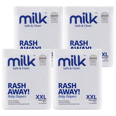 MILK TM 鎖水芯牛奶尿布 褲型 18kg以上, 96片, 2XL
