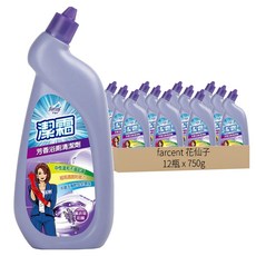 Farcent 花仙子 潔霜 芳香浴廁清潔劑 薰衣草花園, 750g, 12瓶