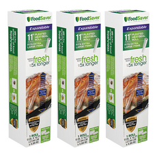 Foodsaver 真空加大立體卷 11吋 - 真空保鮮 延長食物保鮮期, 1捲, 3盒