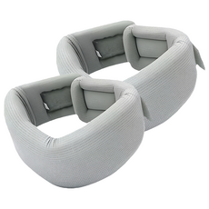 QIDINA 升級冰絲海綿低頭族救星頸椎支撐架 D 灰色, 2個