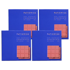 PATISWISS 帕蒂西 覆盆莓紅寶石巧克力片 47%可可, 70g, 4片