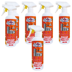 CLEAN CAPTAIN 除垢隊長 重油垢強效清潔劑 專業泡沫款 DOUBLE PLUS, 500g, 6瓶