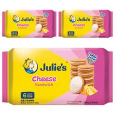 Julie's 茱蒂絲 乳酪三明治餅乾, 168g, 3袋