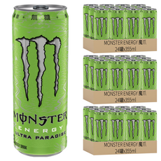 MONSTER ENERGY 魔爪 超越仙境碳酸能量飲料 355ml*24入, 無糖低熱量, 維生素B群, 72罐