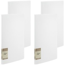 連勤 本色10入資料簿 lcw10, 透白色, 4本