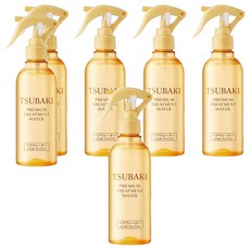 TSUBAKI 思波綺 瞬效柔順護髮精華 210ml 免沖洗護髮 山茶花精油修護 柔順亮澤 各種髮質適用, 6瓶