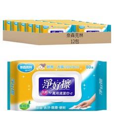 奈森克林 淨好擦萬用清潔巾 掀蓋, 1入, 12包