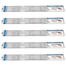 Nationart T05-CR50 Nationart 勾引切割直尺 50 x 5cm, 5個