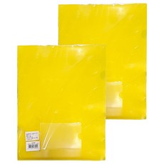 L夾 + 名片袋12入 黃色, 2包