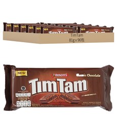 ARNOTT'S 雅樂思 TIMTAM 可可餅乾 嚴選可可豆 香濃內餡 鬆脆口感, 81g, 96包