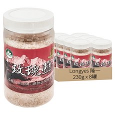 Longyes 隆一 米其林玫瑰細鹽，未加碘, 230g, 8罐
