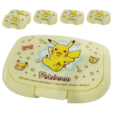Skater 扣式濕紙巾蓋, 皮卡丘 黃色, 6個