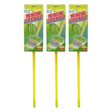 多麼潔 家幫派 特級超纖拖把，超強吸水力 乾濕兩用 可搭配市售靜電除塵紙使用, 3支, 伸長130cm 縮長76cm 板子 31 x 14 cm