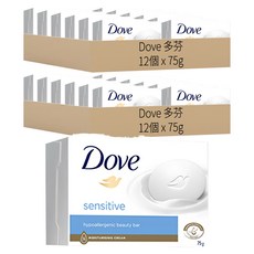 多芬 舒敏潔膚皂 低刺激配方 75g, 24個