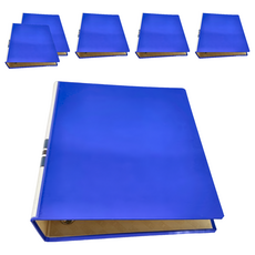 REGINA 立強牌 2吋D型三孔夾 R-8803D, 藍色, 6本