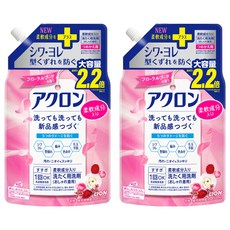 LION 獅王 Acron 防縮防皺抗菌洗衣精補充包 花香, 850ml, 2包