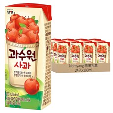 Namyang 南陽乳業 Gwasoowon 蘋果汁, 190mL 24入