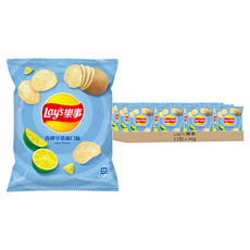 Lay's 樂事 洋芋片 青檸享清新口味, 34g, 12包