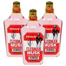 CLUBMAN PINAUD 麝香鬍後水 男士刮鬍後保養 舒緩保濕 展現個人魅力, 177ml, 3瓶