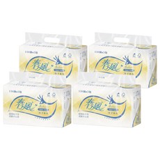 春風 抽取式擦手紙巾, 5包, 4袋
