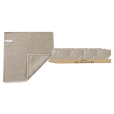 Lizjainy 馬卡龍鬆餅格紋廚房抹布 米色, 16個