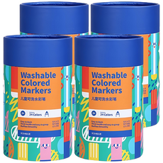 Kiddy Color 凱蒂卡樂 英國kiddy color水洗彩色筆, 24色, 4盒