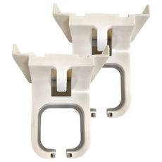 E.dot 壁掛收納吹風機架, 防水耐重, 解放雙手, 白色, 2個