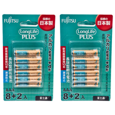 FUJITSU 富士通 4號鹼性電池 (長效型) AAA電池 1.5V, 10個裝, 2組