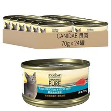 Canidae 卡比 無穀主食貓罐, 嚴選鮪魚, 70g, 24罐