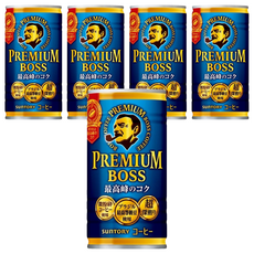 日本 BOSS 最高峰咖啡飲料-深焙 185ml, 5罐