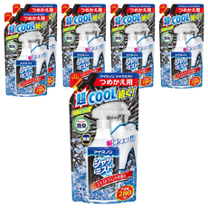 Hakugen 白元 衣物涼感噴霧EX 補充包, 薄荷, 280ml, 6包