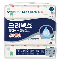 Kleenex 舒潔 壓花濕紙巾 掀蓋型, 70張, 4包