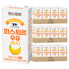Pasteur 牧場牛奶 香蕉牛乳風味飲料, 190ml, 72入
