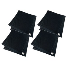 LIFE 來福牌 清心素色毛巾, 黑色, 4條