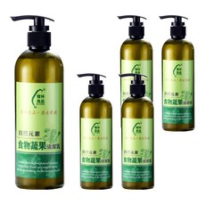 橙林良品 自然元素食物蔬果清潔乳, 有效去除殘留農藥, 500ml, 5瓶