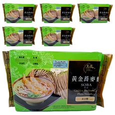 玉民 黃金蕎麥黃金麵 300g Q彈蕎麥麵條 無添加色素與防腐劑 輕鬆享受健康美味, 6入