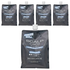 KUMANO 熊野油脂 頭皮護理 洗髮精補充, 1L, 5包