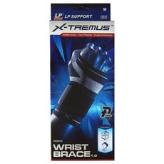 LP SUPPORT 高彈性精銳分級 加壓針織護腕, 黑色, 1個