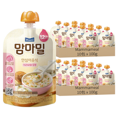 Mammameal 寶寶粥, 蘆筍雞胸肉口味, 100g, 20包
