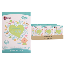 鈞媽御食堂 小寶 即食營養粥 小松粥, 大骨湯 米 小松菜 玉米 黑豬肉 地瓜, 150g, 9包