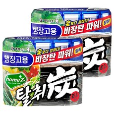 Home'Z 備長炭冰箱除臭劑, 使用木炭中最厲害的備長炭, 強效除臭, 140g, 2盒