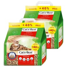 Cat's Best 環保凝結木屑貓砂, 3kg, 2包, 無香