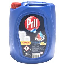 Pril 淨麗 濃縮高效能洗碗精大容量 檸檬, 4kg, 1桶